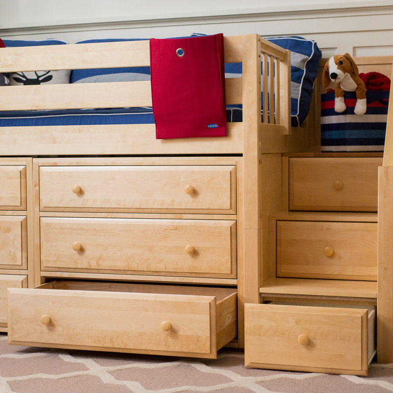 Maxtrix Kids Great3 Low Loft Bed with Storage & Reviews Wayfair